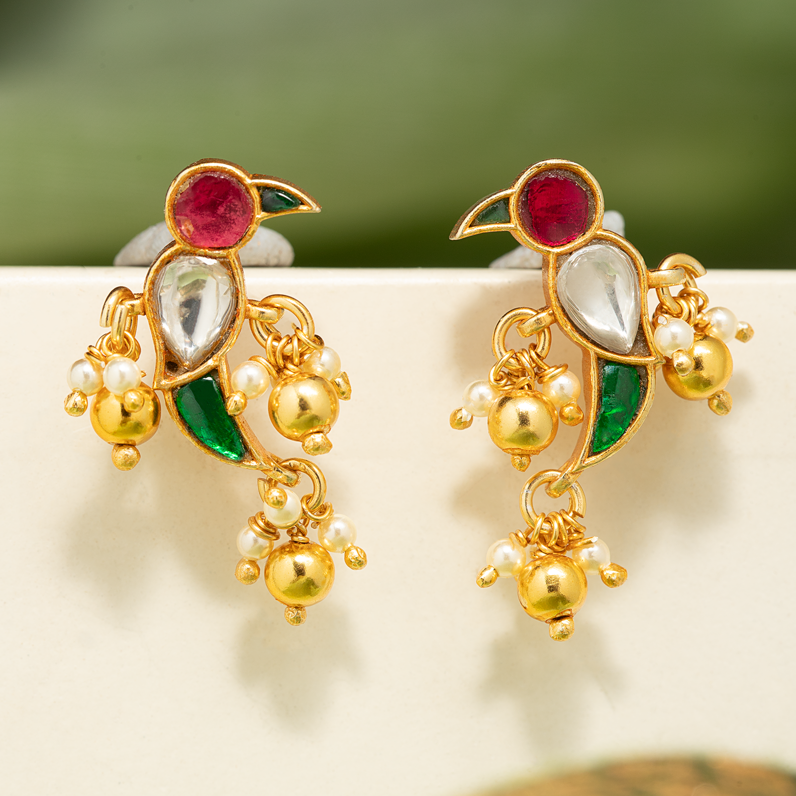 Pachai Kavi Kili Earrings