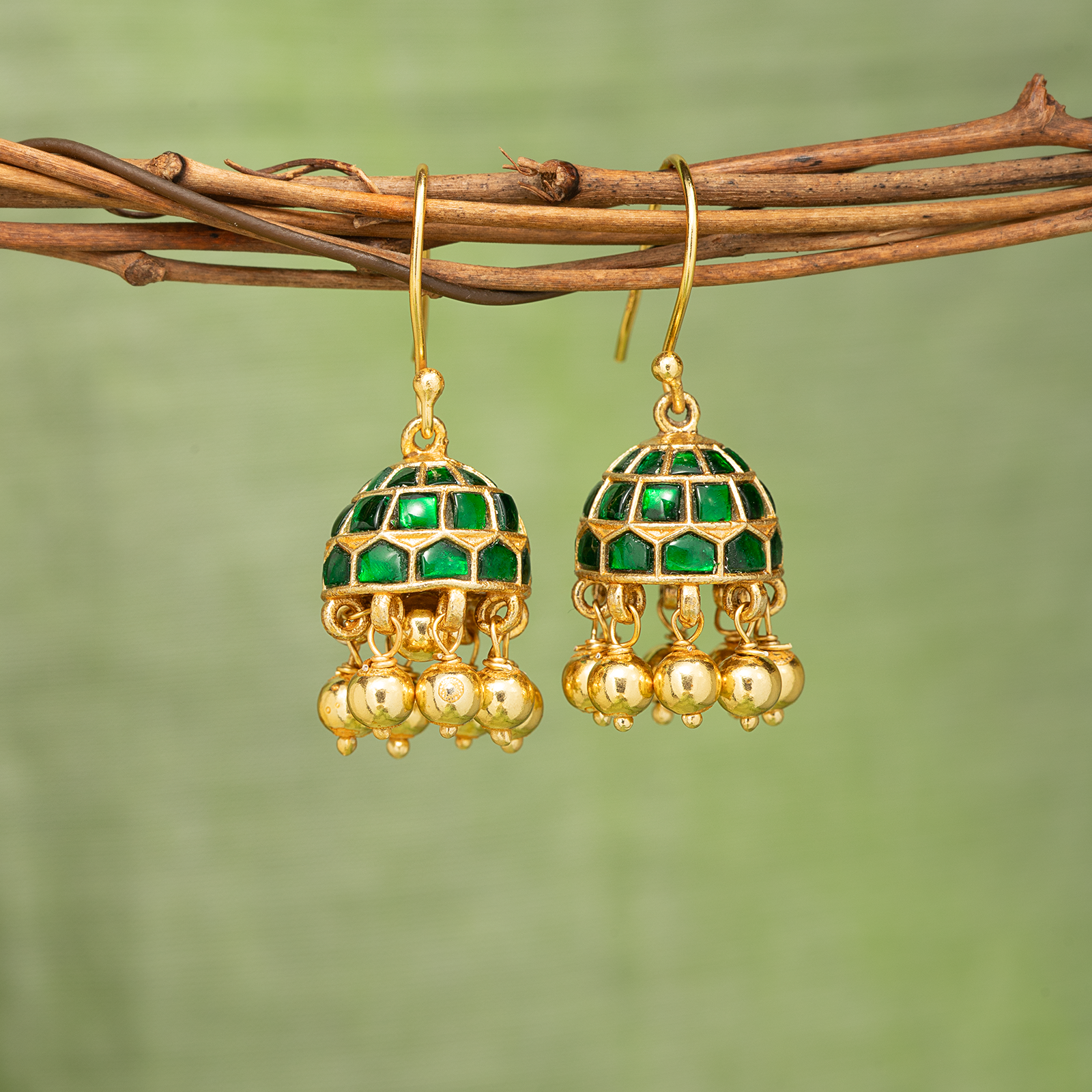 Maanga Pachai Jhumkis