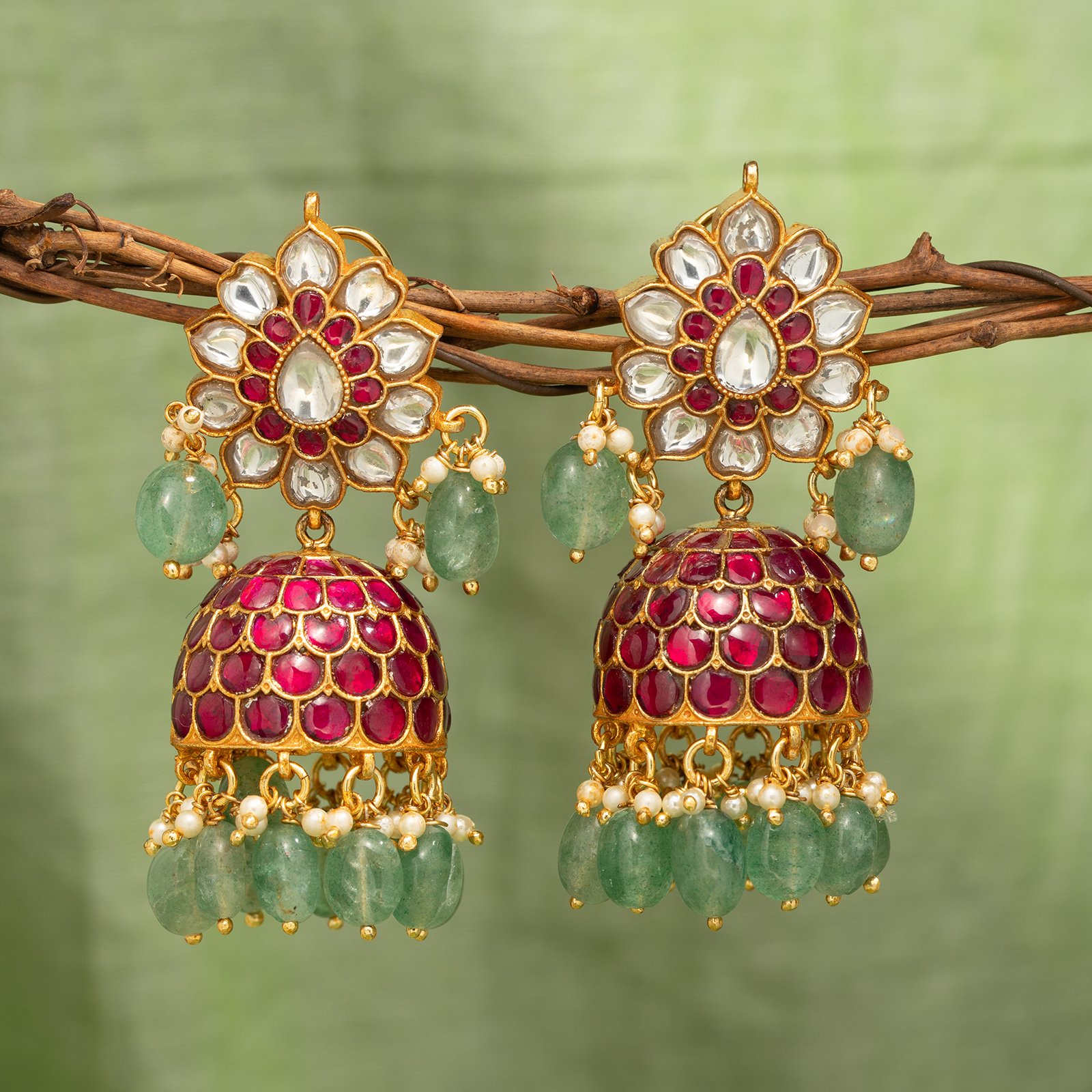 Swarna Thamarai Jhumkas
