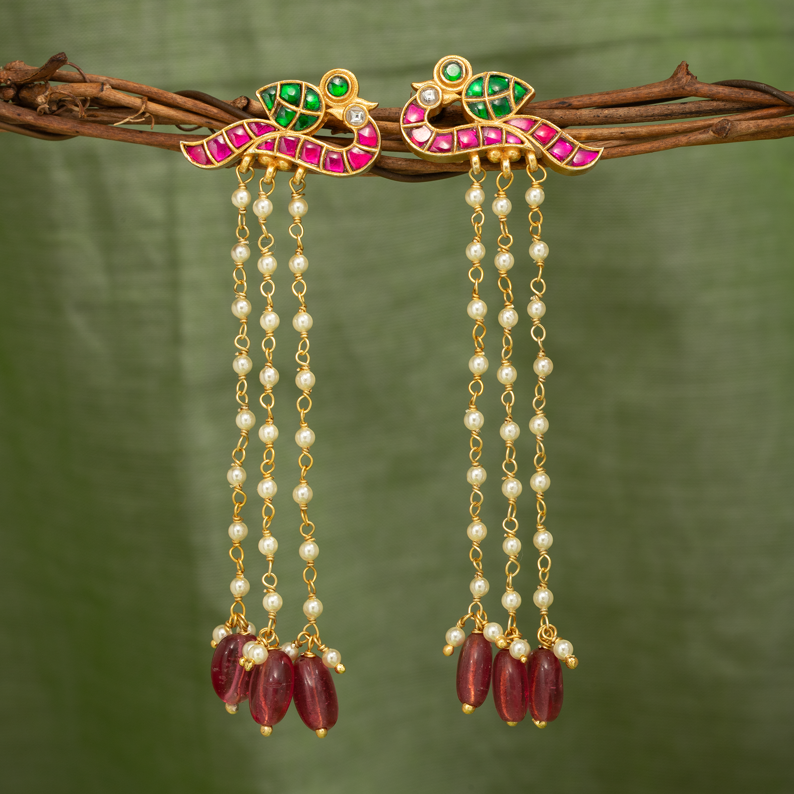 Rathina Kili Earrings