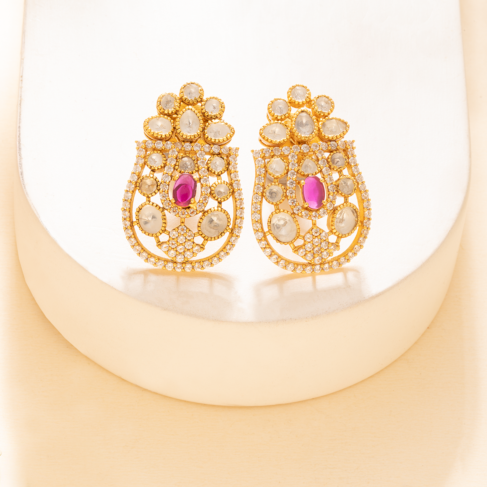 Kumudini Polki Studs