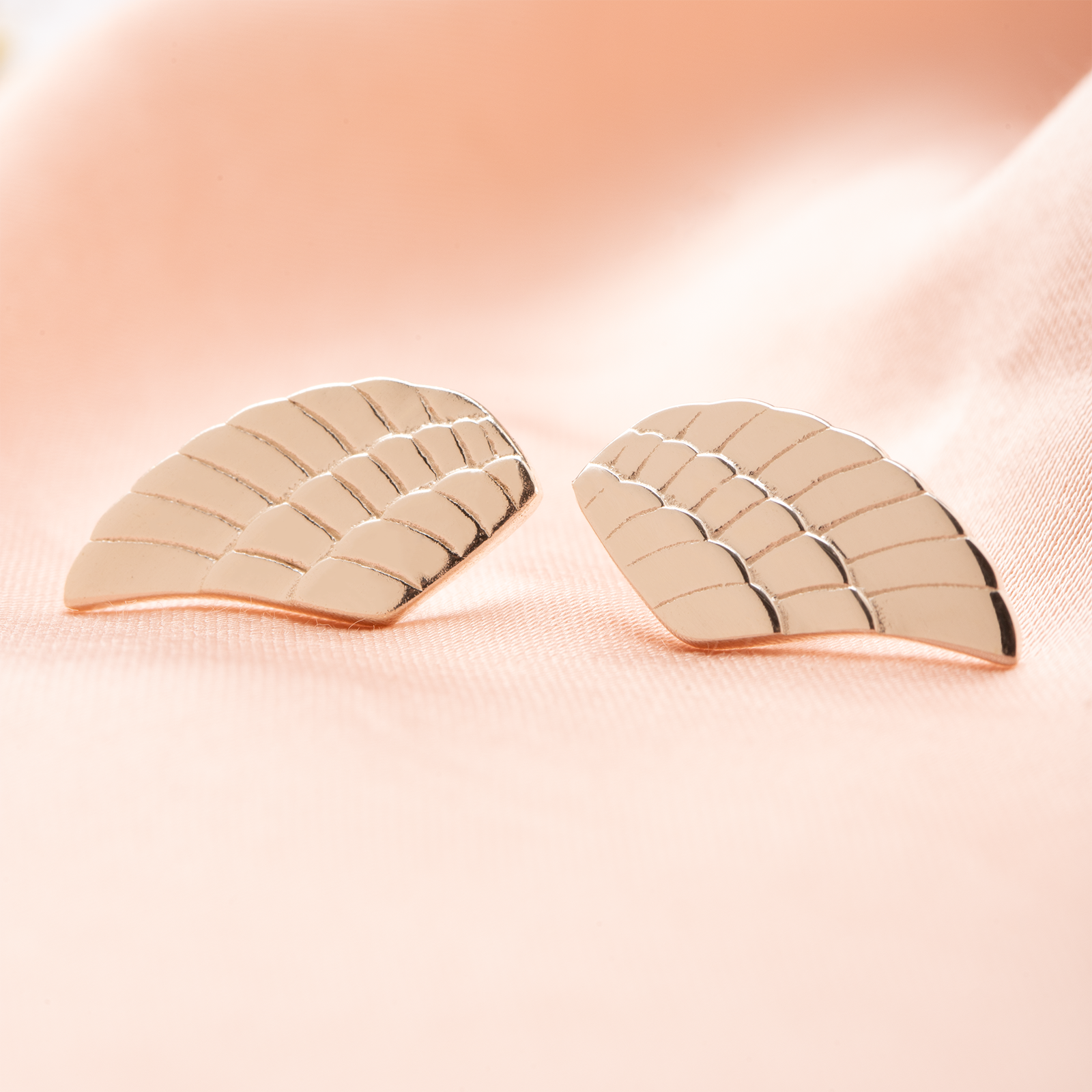 Angel Wing Silver Studs