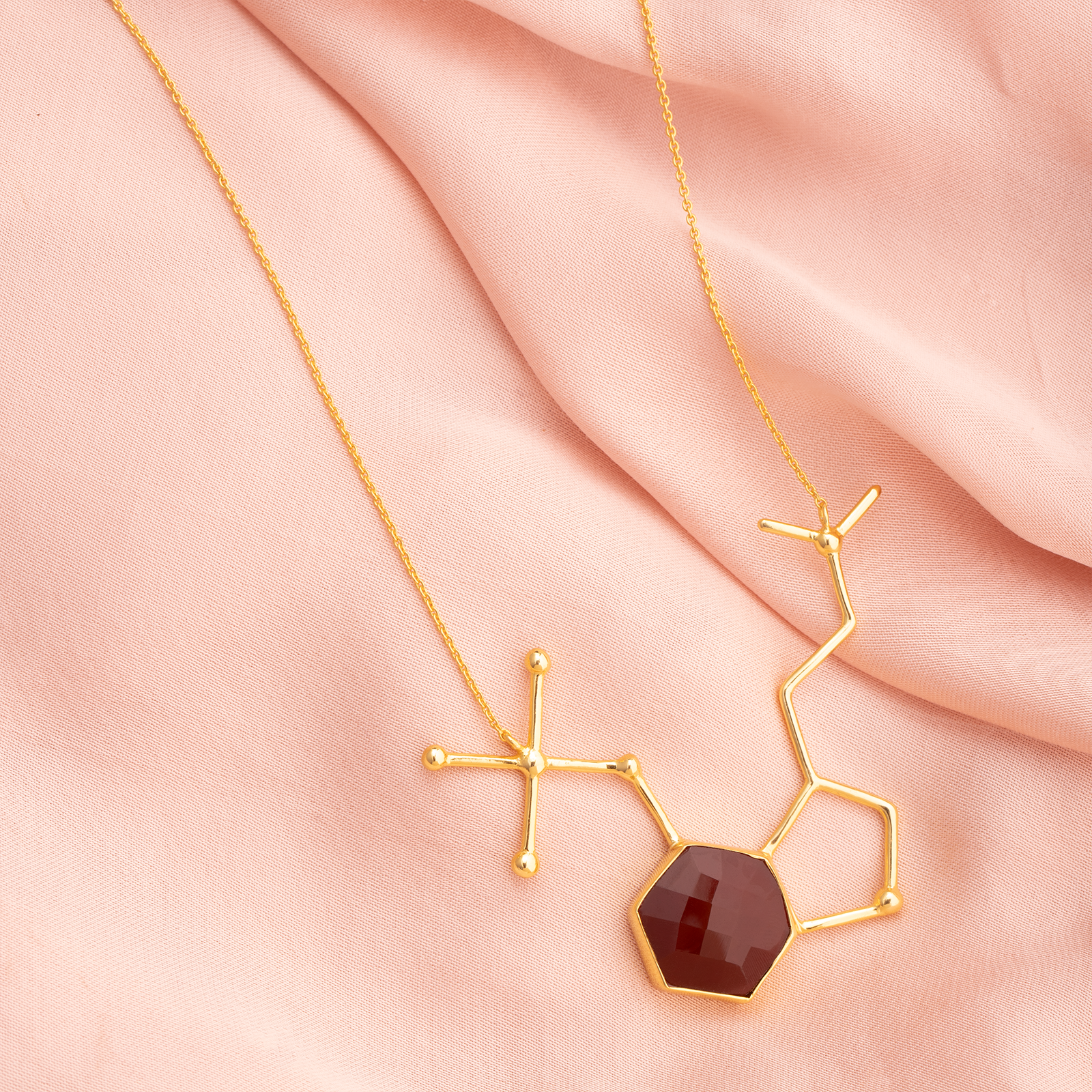 Cosmic Garnet Path Necklace