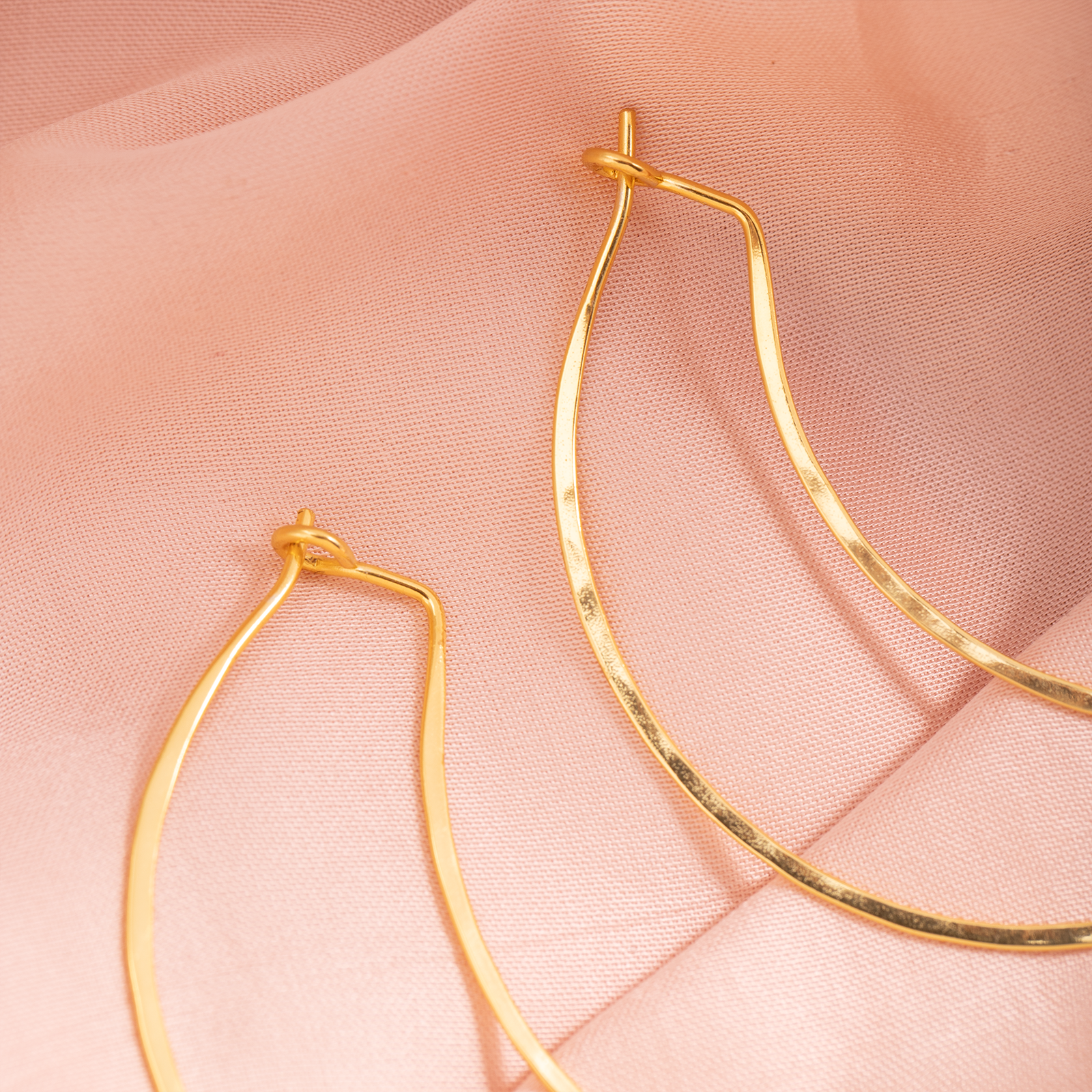 Golden Luna Arc Hoops