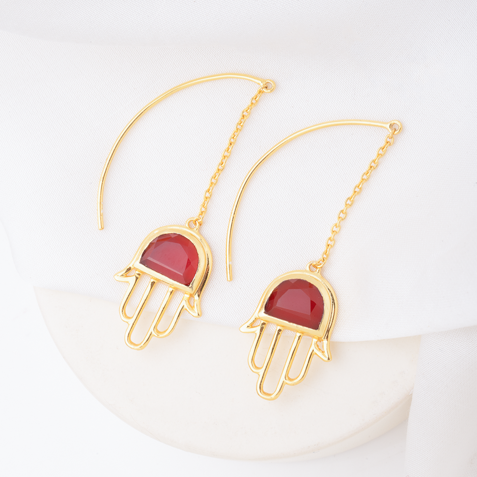Crimson Hamsa Threaders