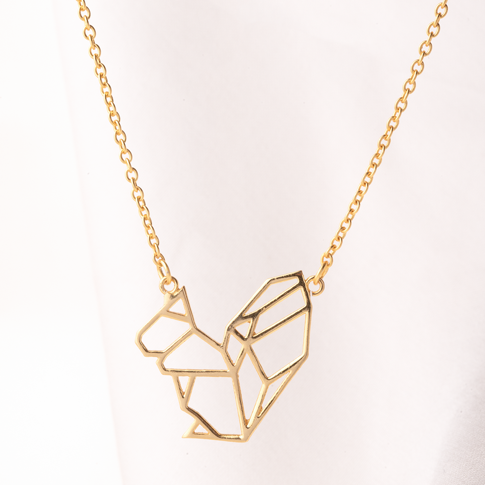 Origami Squirrel Necklace