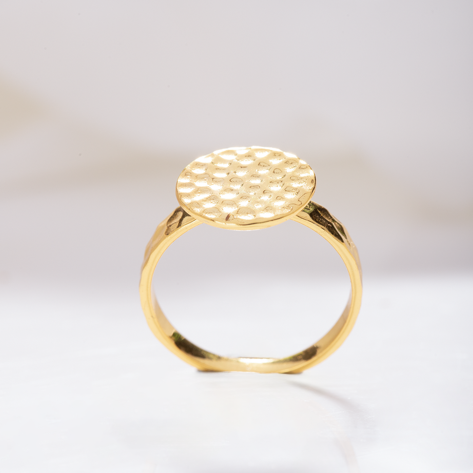 Solis Hammered Ring