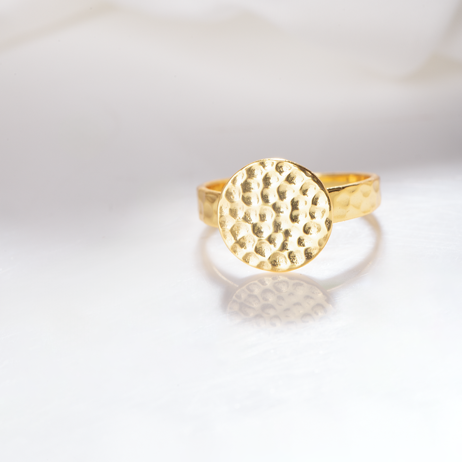 Solis Hammered Ring