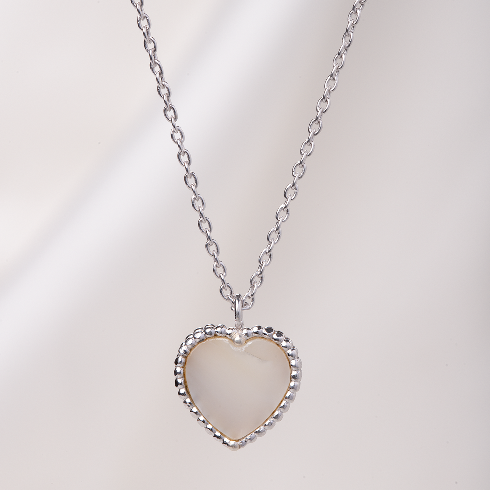 Amoura Pearl Heart Necklace
