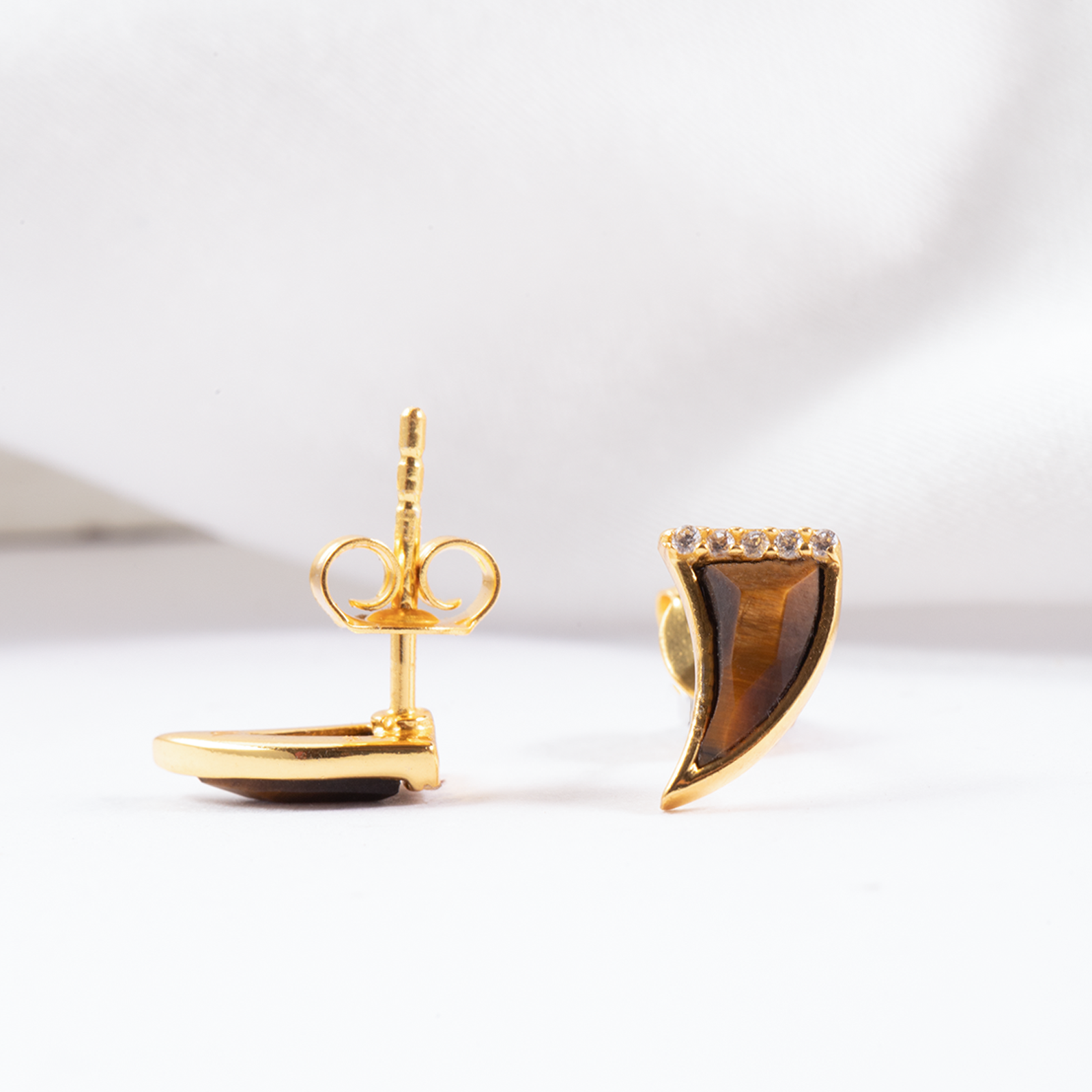 Aureon Tiger Eye Studs