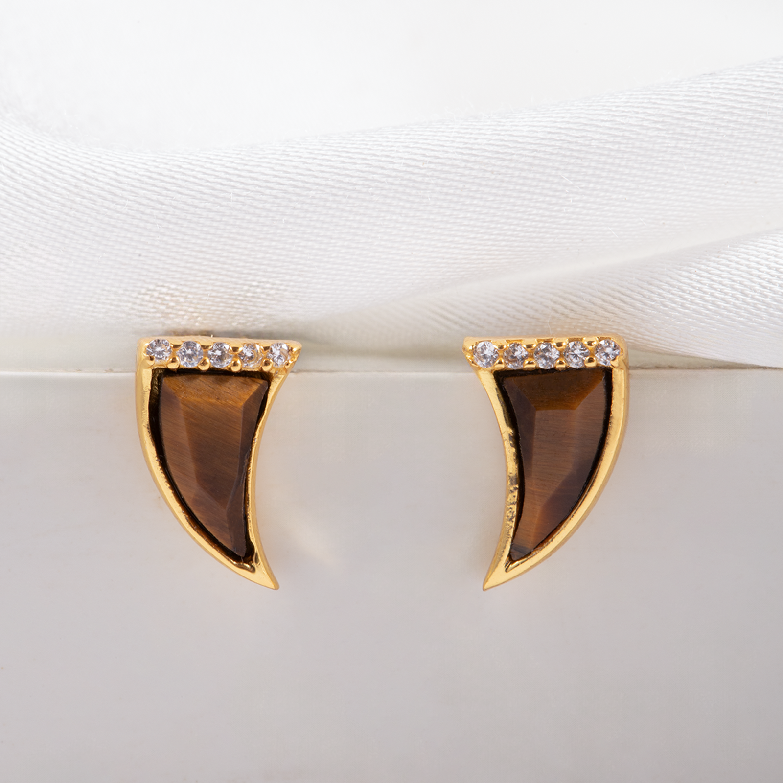 Aureon Tiger Eye Studs