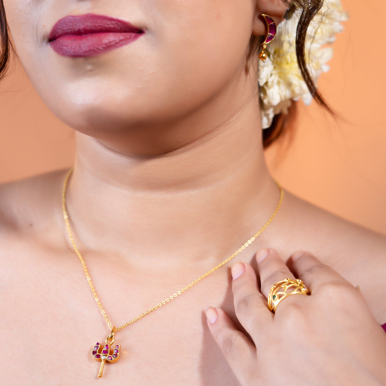 Shakti Trishul Necklace