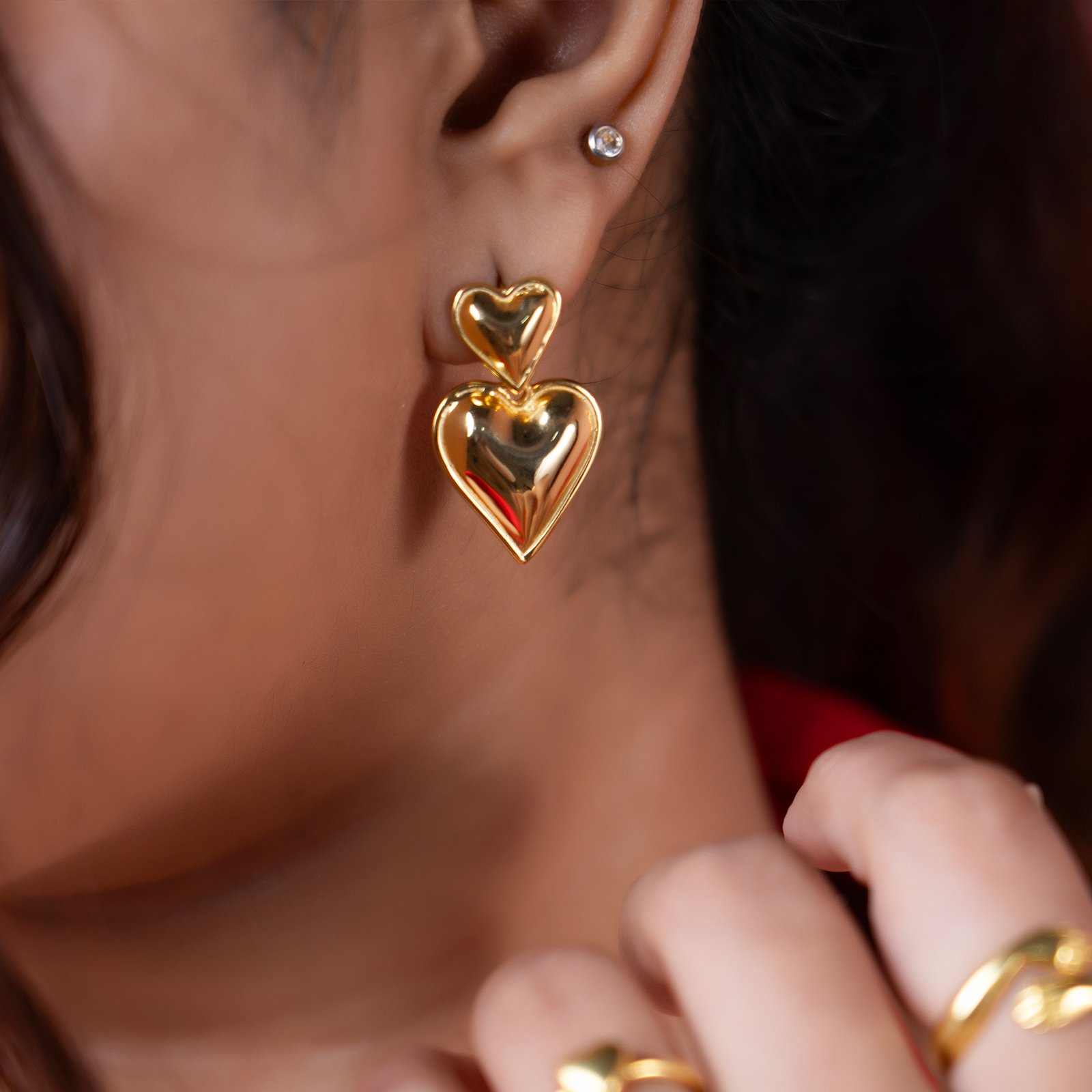 Amoura Heart Drop Earrings