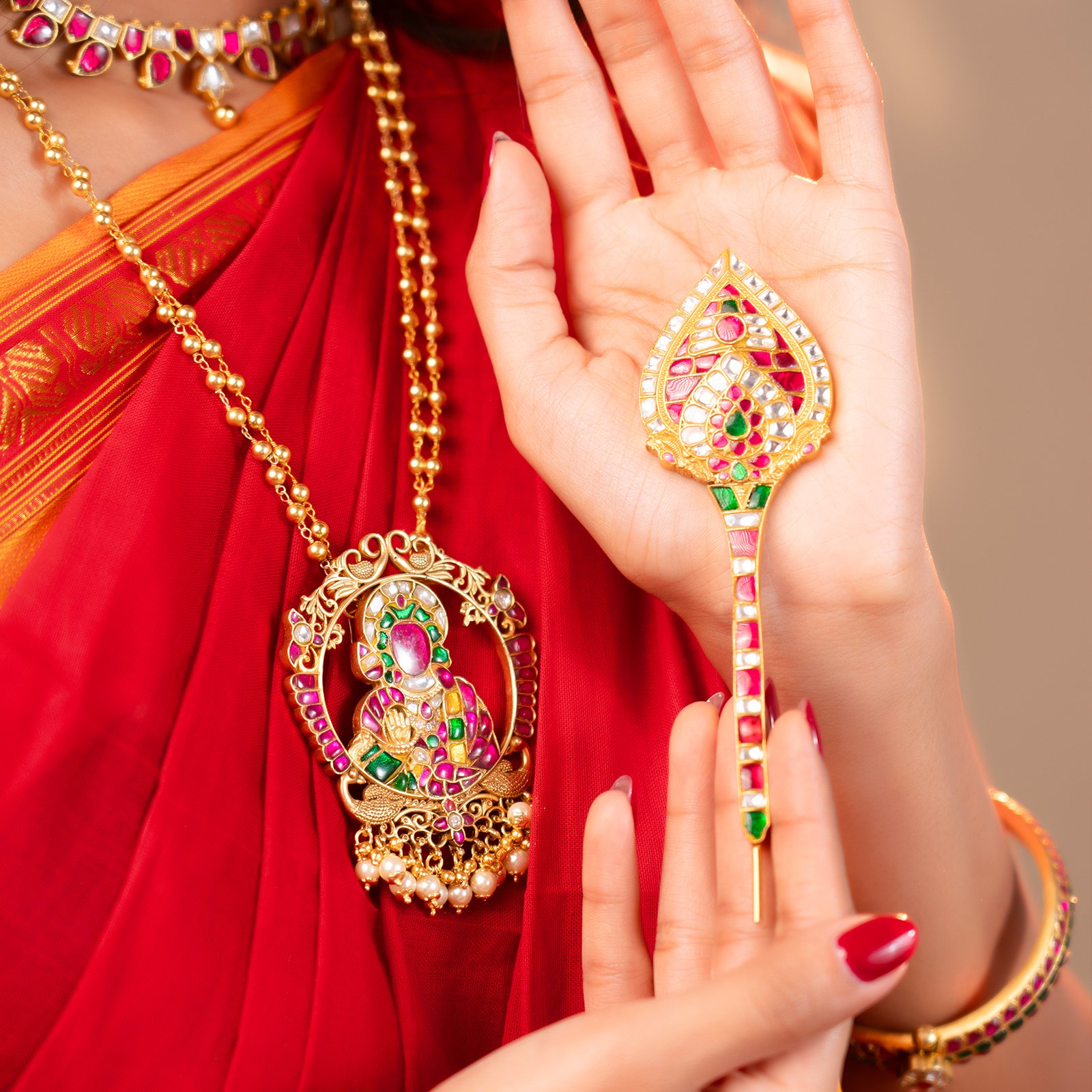 Vel Kundan Brooch
