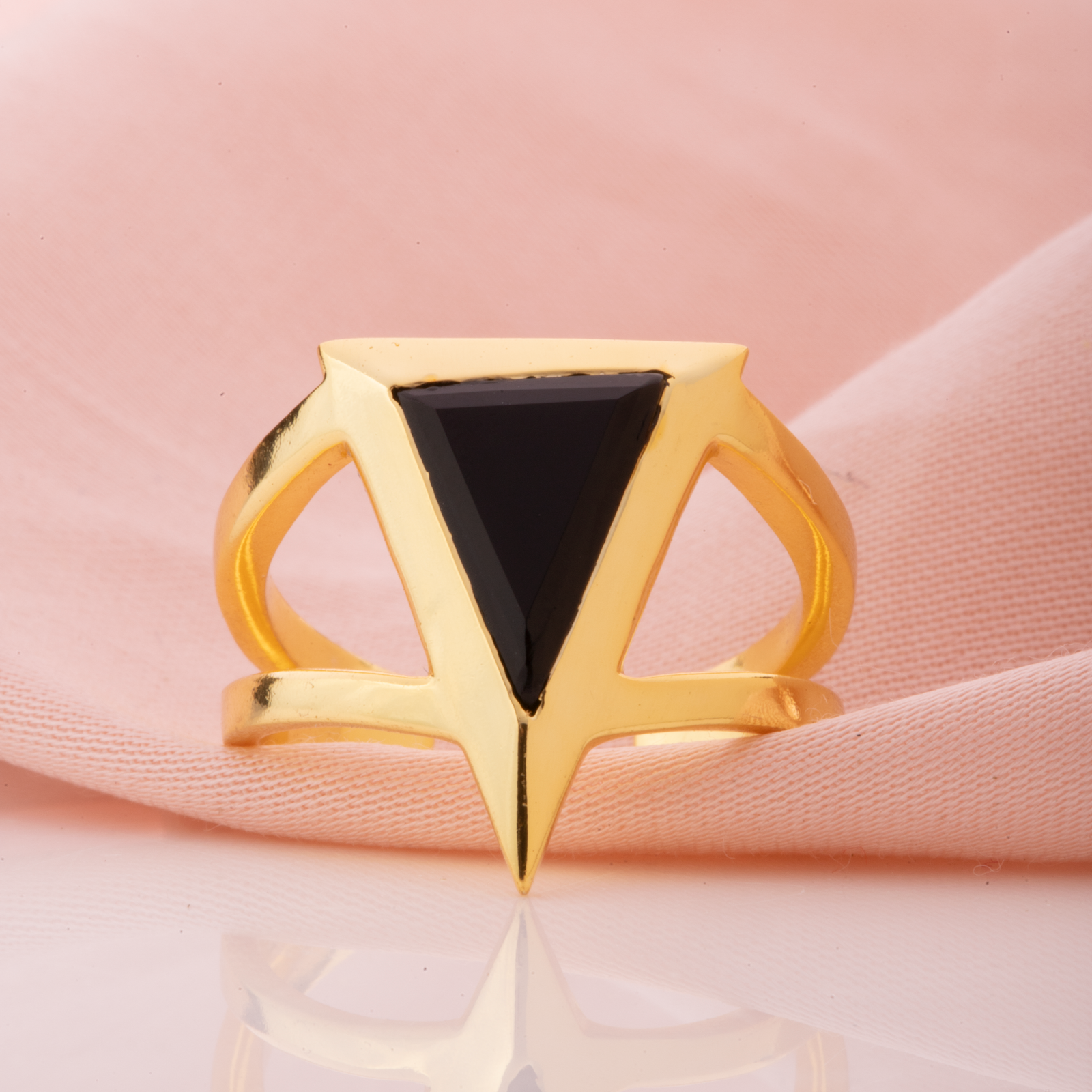 Onyx Triad Ring