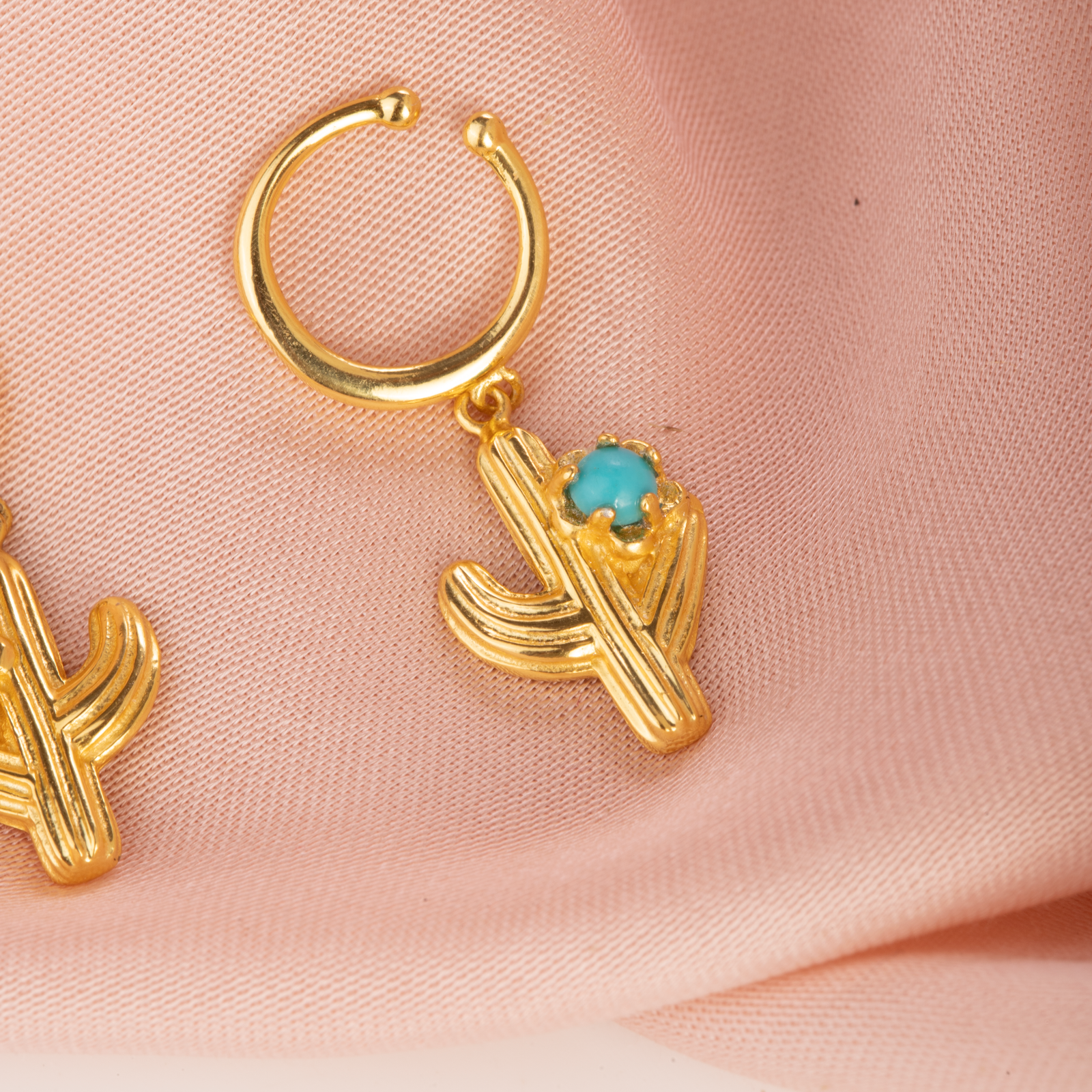 Cactus Bloom Hoops